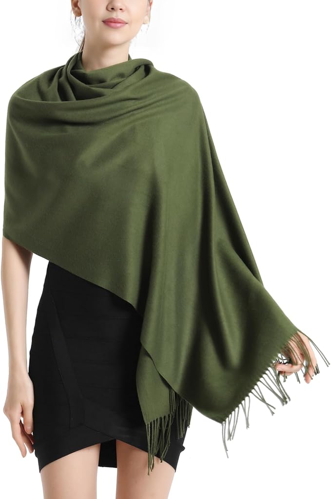 Pashmina Scarf and Shawl - Soft Women Pashminas Wrap for Wedding Evening Party dresses