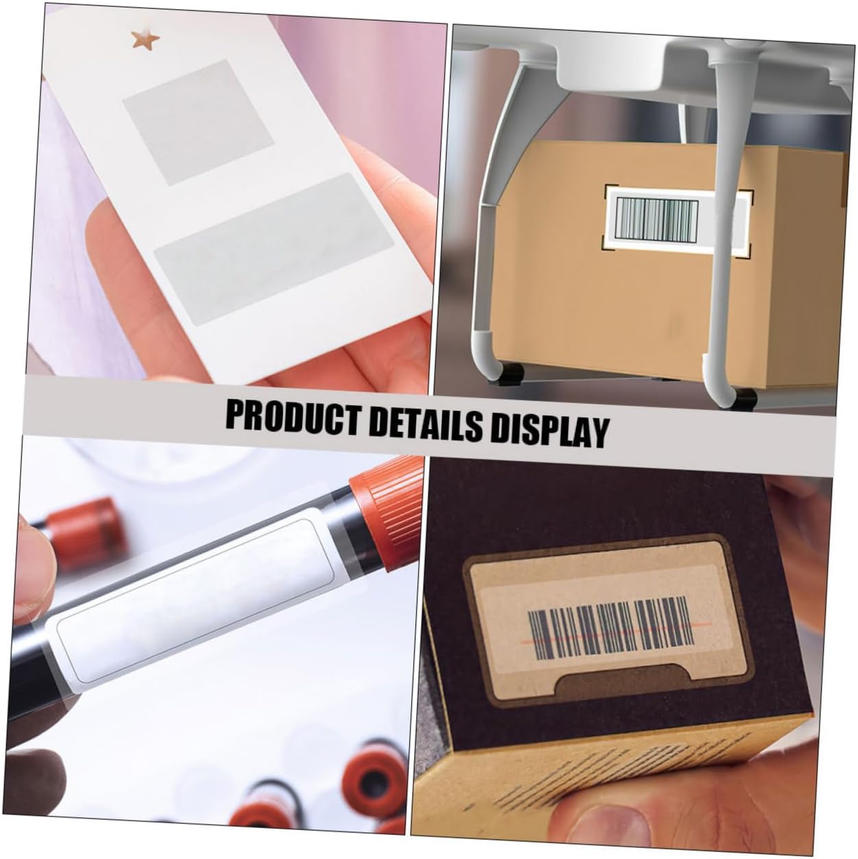 ERINGOGO 3 Rolls Plastic Book Label Protectors Waterproof Scratch-Resistant Stickers for Barcodes Library Books and