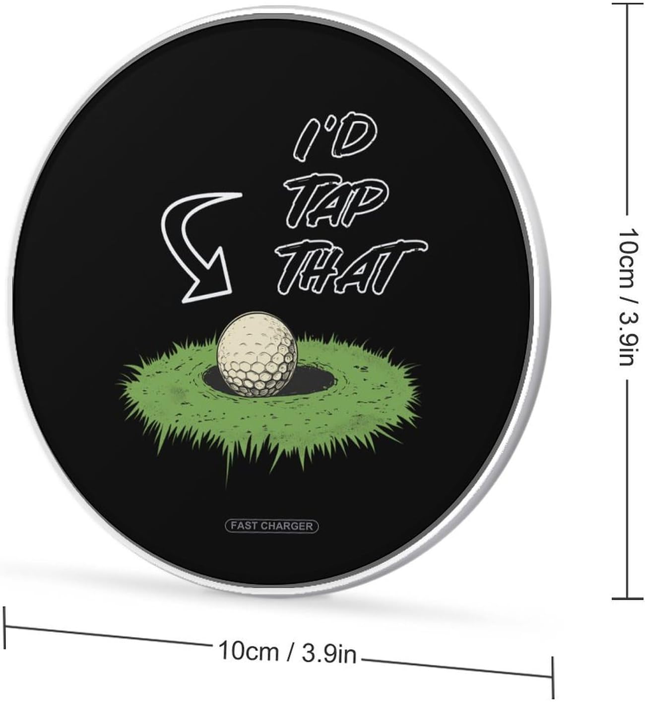 I'd Tap That Golf Fast Portable Charger 10W Funny Graphic Phone Charging Pad with USB Cable