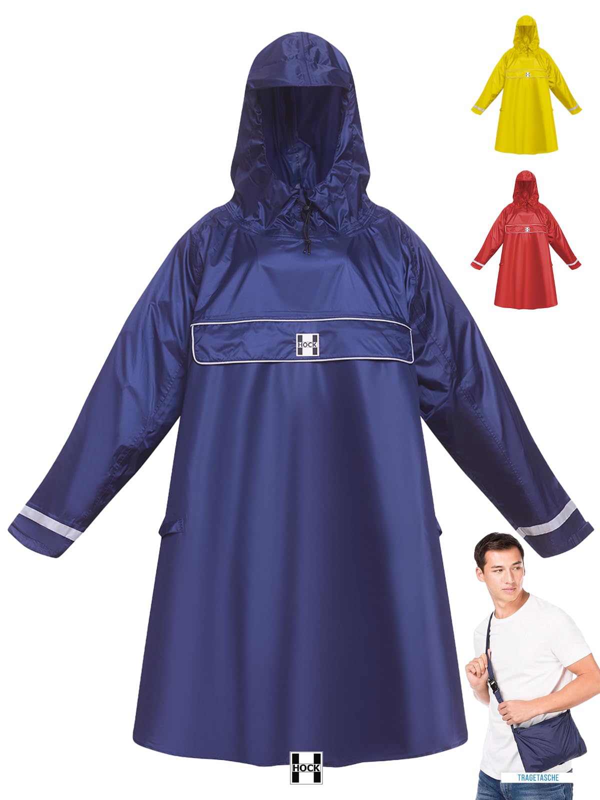 Msiud Manteau De Pluie Pour Vélo électrique, Imperméable Et