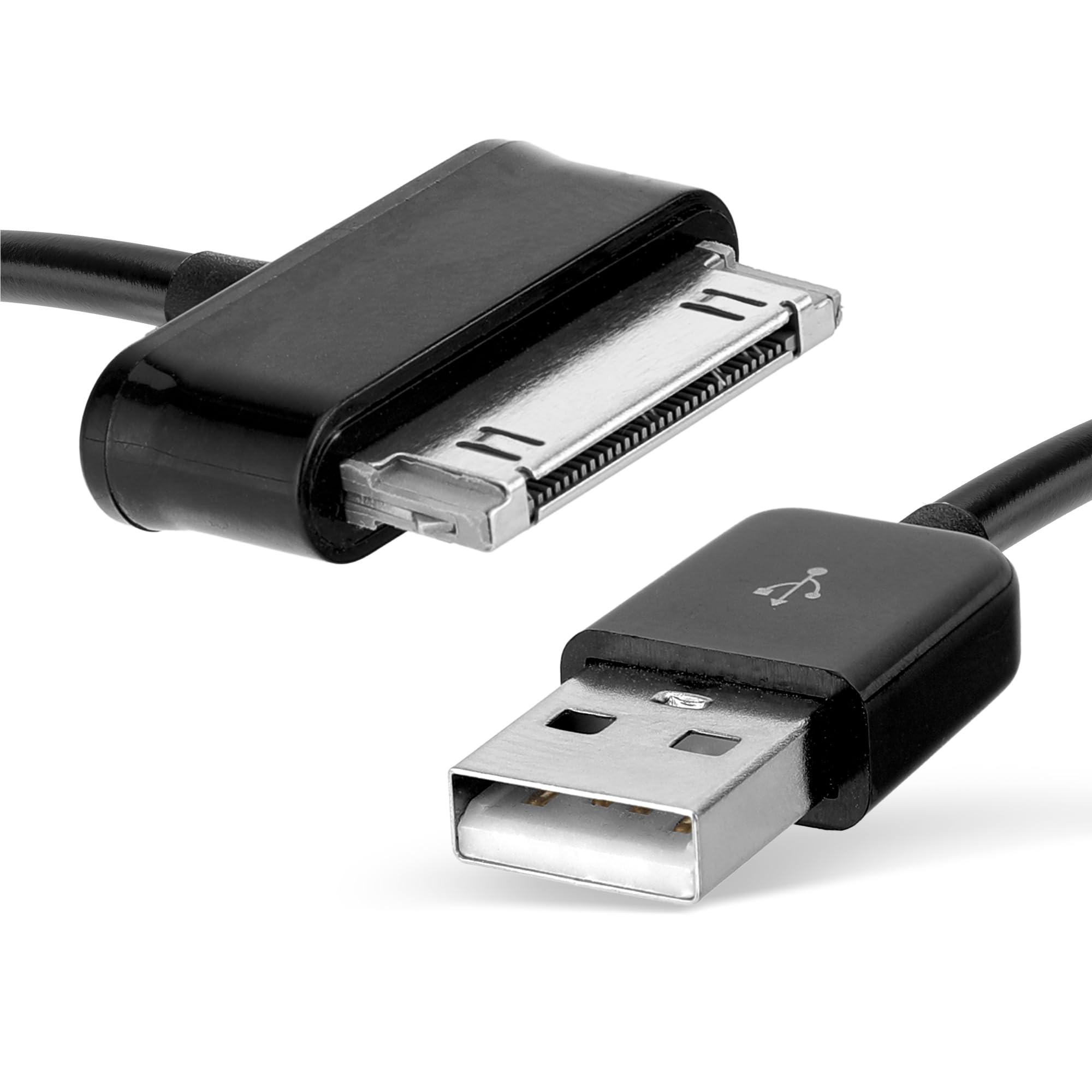 CELLONIC Cavo USB 2.0 Compatibile con Samsung Galaxy Note 10.1 / Tab 8.9 / Tab 10.1 / Tab 2 7.0 / Tab 2 10.1 / GT-N8000 Ricarica Cavetto Dati per Tablet con Porta 30 Pin Connettore 1.0m in Nero