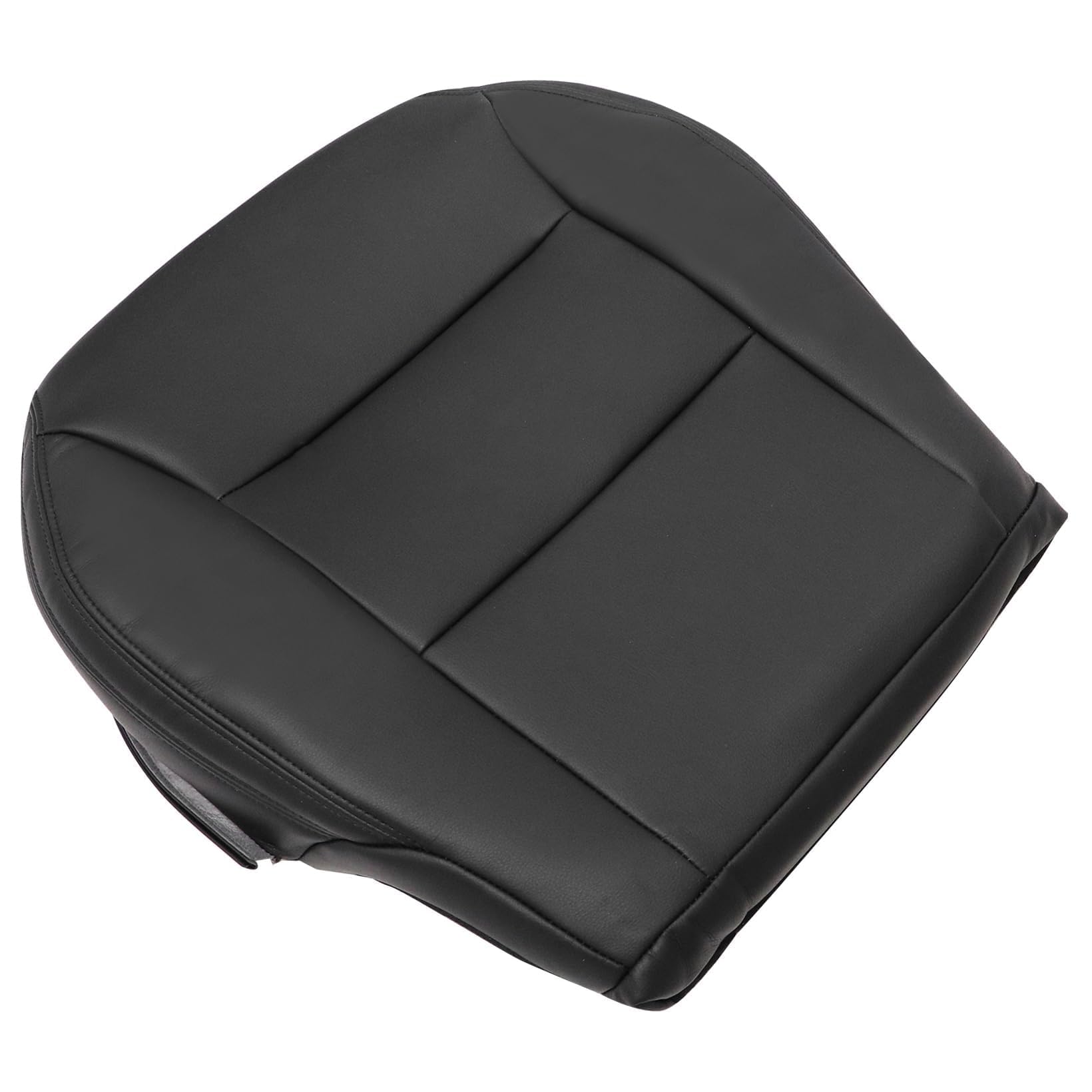 NLQR Front Driver Bottom Replacement Seat Cover Black Microfiber Leather Compatible with Mercedes Benz CLA200 GLA250 2014 2015