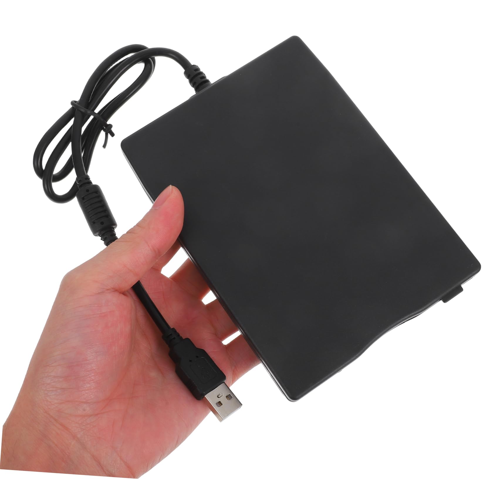 Mipcase Lettore Floppy Disk Esterno USB 2.0 Portatile, Compatibile con Sistemi Operativi, per Computer Portatile e Desktop, Nero Abs
