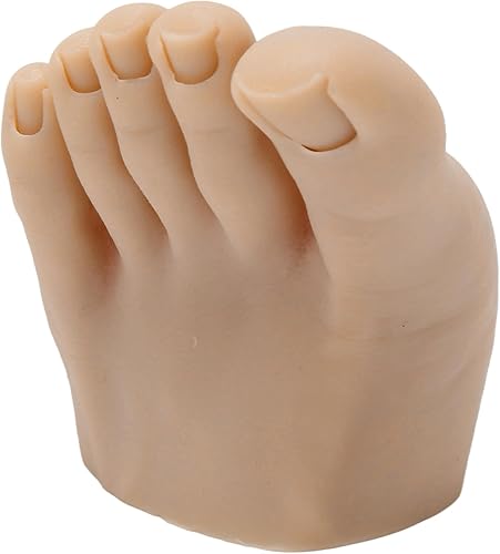 Miniatura 9 de Diydeg Practica modelo de pie falso, herramienta de silicona suave para pies falsos, herramienta de manicura protésica con diseño de medio pie, pies