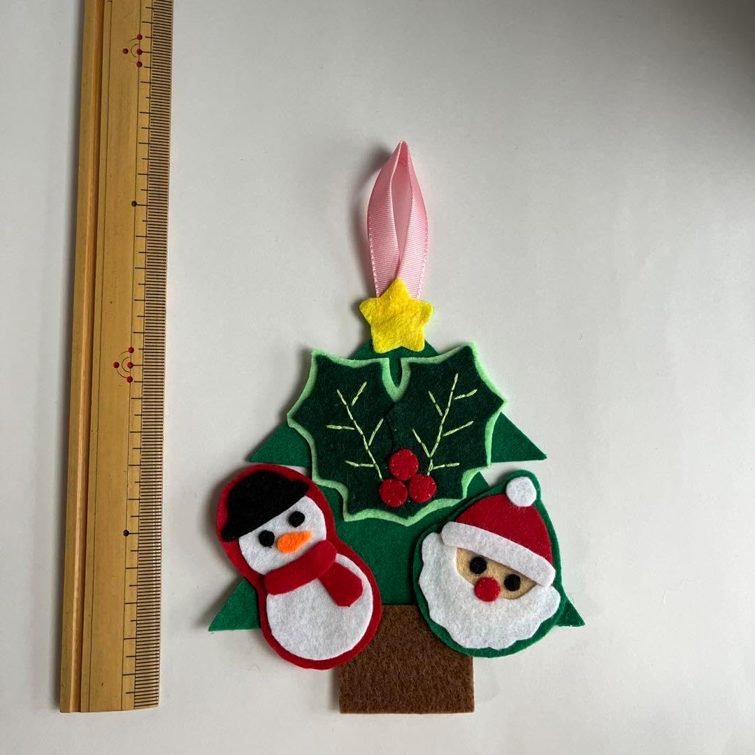 フェルトおままごとタルトケーキ　クリスマスオーナメント付き　ラッピングも承ります