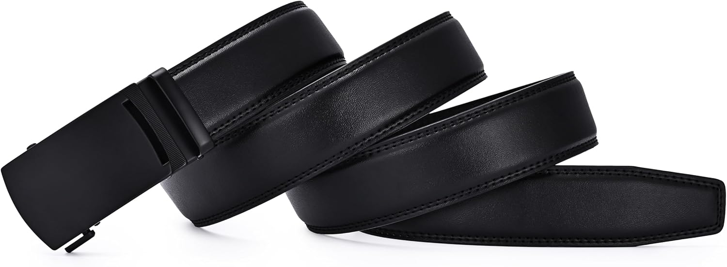 Men's Belt, Ratchet Dress Casual Belt with Adjustable Automatic Buckle Trim to Fit - Image 8