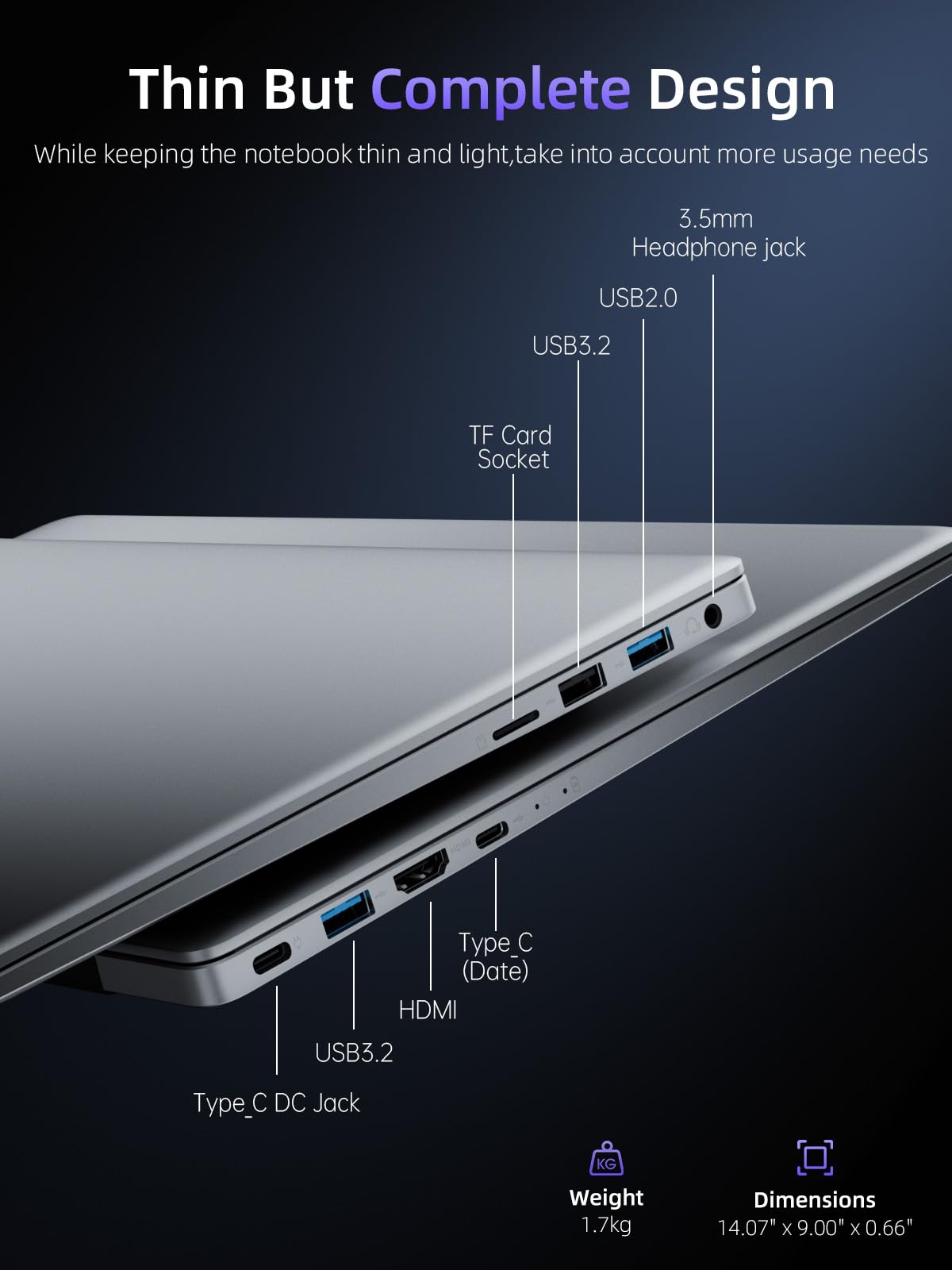 ACEMAGIC PC Portatile 16GB DDR4 RAM 512GB SSD,Alder Lake-N N95【Battere N100/N5095,Fino a 3.4Ghz】 Notebook,15.6" Full HD Computer portatile 2.4G/5G WiFi,BT5.0,Type_C, USB3.2,HDMI Ufficio