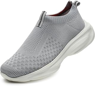 Acteo Men’s Textile Knit Slip-On Shoes | Lightweight Breathable Casual Sneakers with Cushioned EVA Sole | Comfortable Walk... Price In India