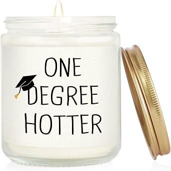 Graduation Gift for Her Him- One Degree Hotter Lavender Candle