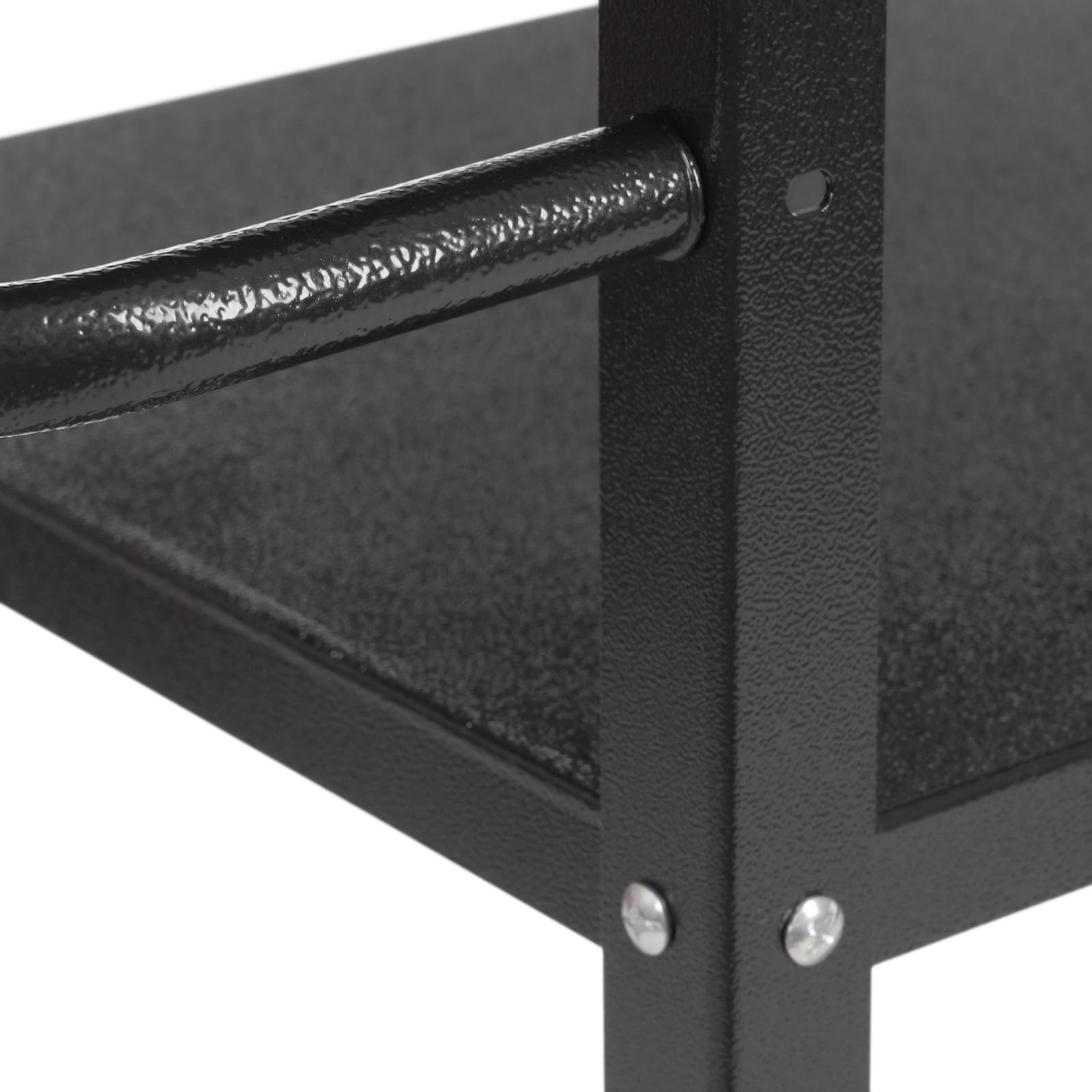 Carrello da servizio con ruote in acciaio al carbonio, carrello da cucina a 3 ripiani, 92 x 40 x 78 cm, carrello da portata fino a 60 kg, per sala da pranzo, ristoranti (nero)