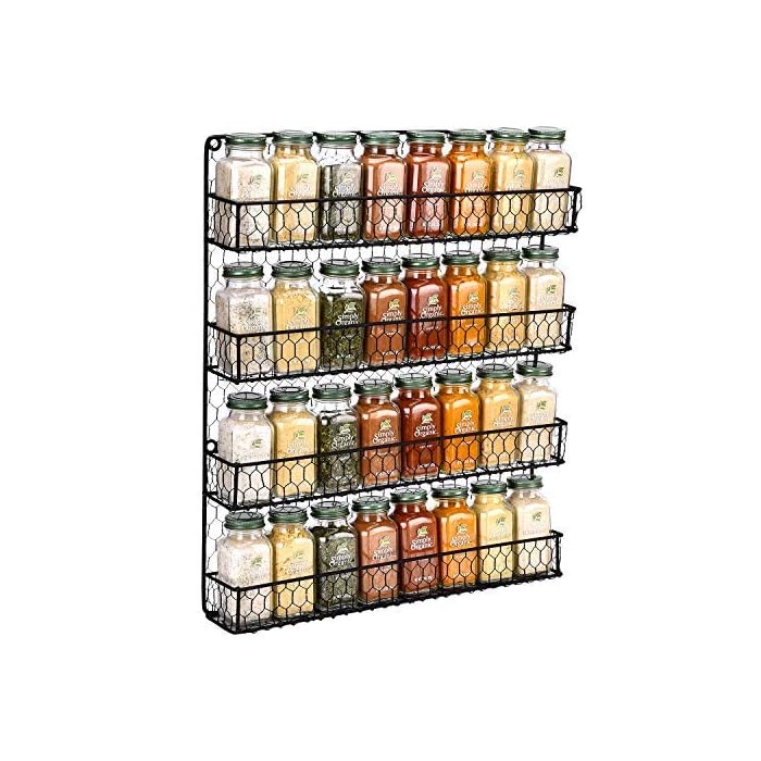Buy Urban Deco Tiered Spice Rack Organizer For Wall Mounted