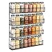 Spice Rack Wall Mounted Spice Rack Organizer Chicken Wire Rural Style Spice Organizer Spice Rack Wall Mount ... (4 tier Black Spice Rack)