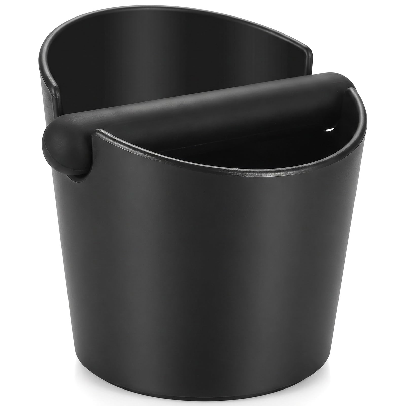 Ideal Swan Black Coffee Knock Box, Coffee Grounds Knock Box 4.8", Coffee Bin