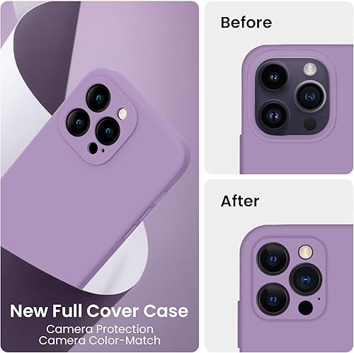 Miniatura 3 de FireNova Funda para iPhone 14 Pro Max, funda de silicona mejorada protección de cámara para iPhone 14 ProMax con 2 protectores de pantalla, forro