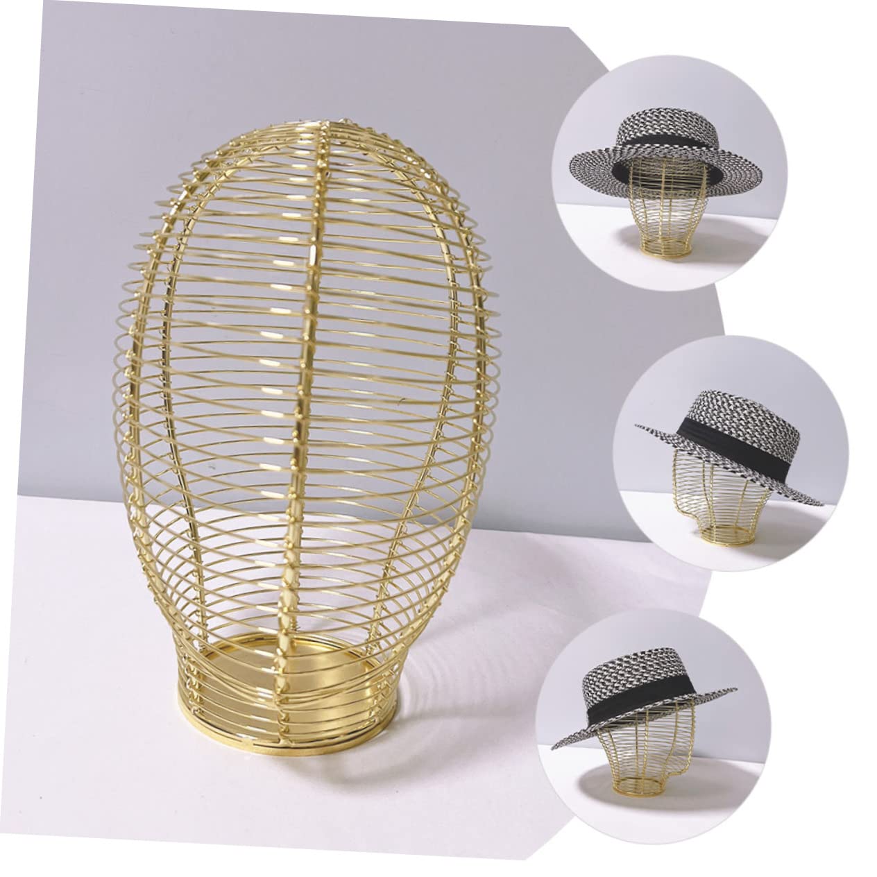 Homoyoyo Perchero Para Guardar Sombreros Modelo Cabeza De Metal Hierro Forjado Dorado