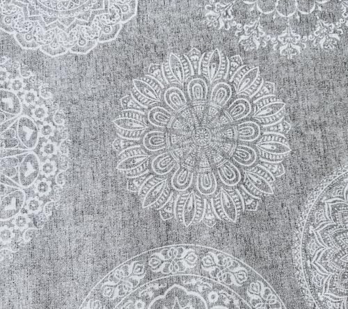 Tela Loneta por Metro – 280 cm de Ancho – Varias medidas (0,5m/1m/3m) y diseños – Ideal para Tapicería, Cojines, Manualidades y Decoración (Tatoon, 50cm x 280cm)