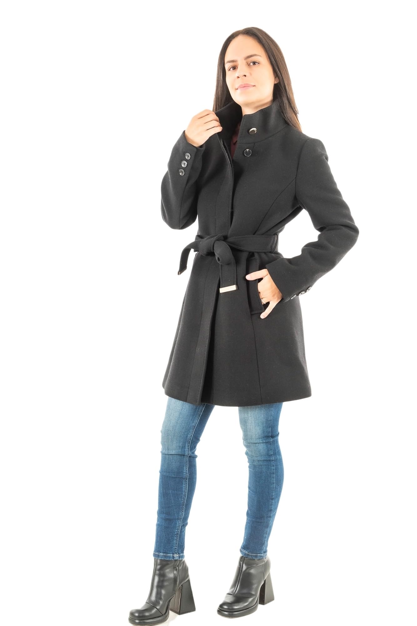 Salsa Abrigo DE PAÑO Grace con CINTURÓN