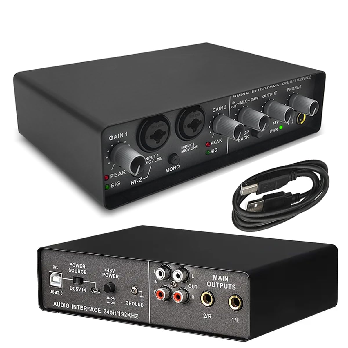 DEVICE OF URBAN INFOTECH Q24 USB Audio Interfaces, 24bit/ 192 kHz High