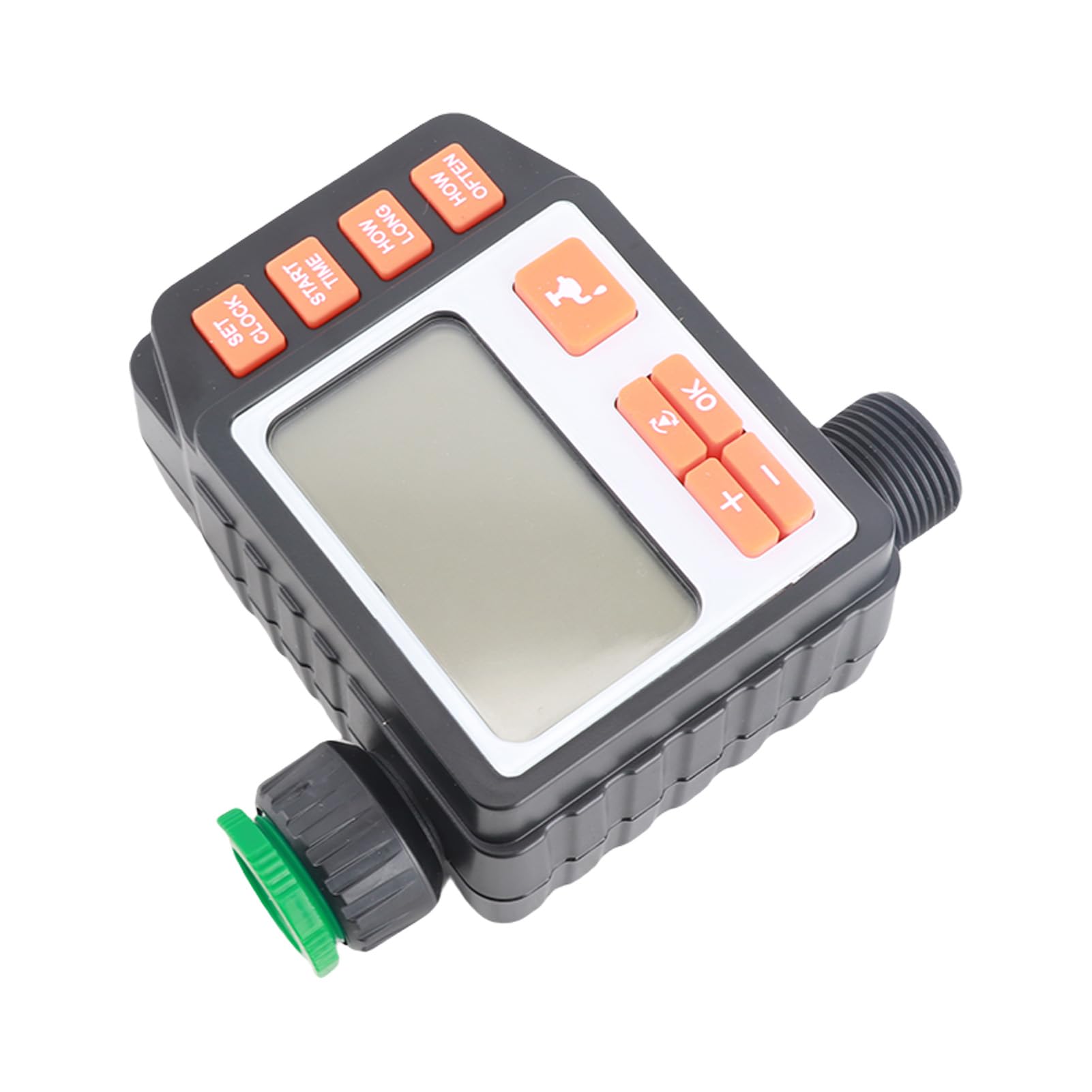 Kit per l' HUIOP BXJ-009 Kit irrigazione a goccia, timer digitale per rubinetto dell'acqua, timer per sistema di irrigazione, controller con tubo di distribuzione, ugelli regolabili, set di irrigaz