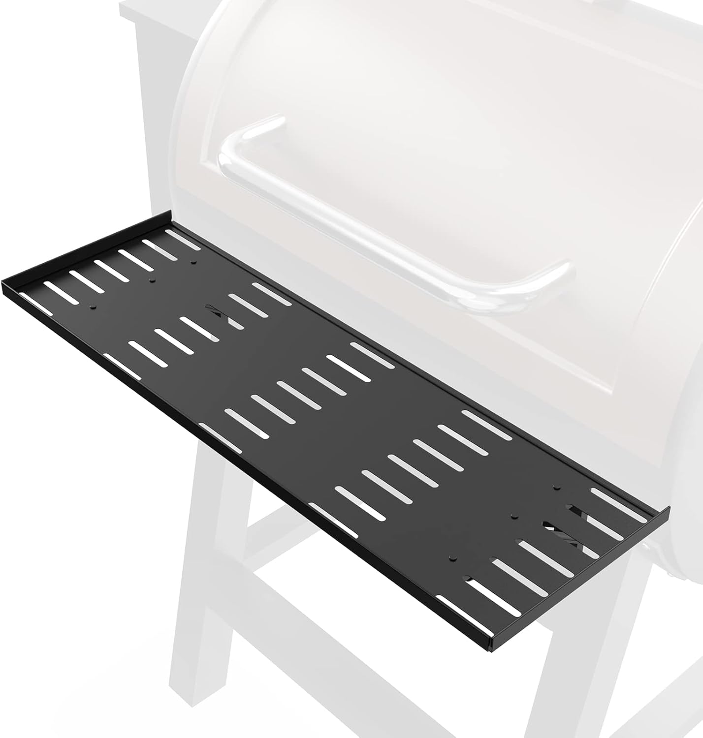 BBQ-PLUS Folding Shelf for Pit Boss 820 Deluxe Pellet Grill,Powder Coating Steel Front Folding Shelf Grill Accessories for Pit Boss with Screws,29-1/2 x 9-1/2 Inches Powder Coating For 820 Series