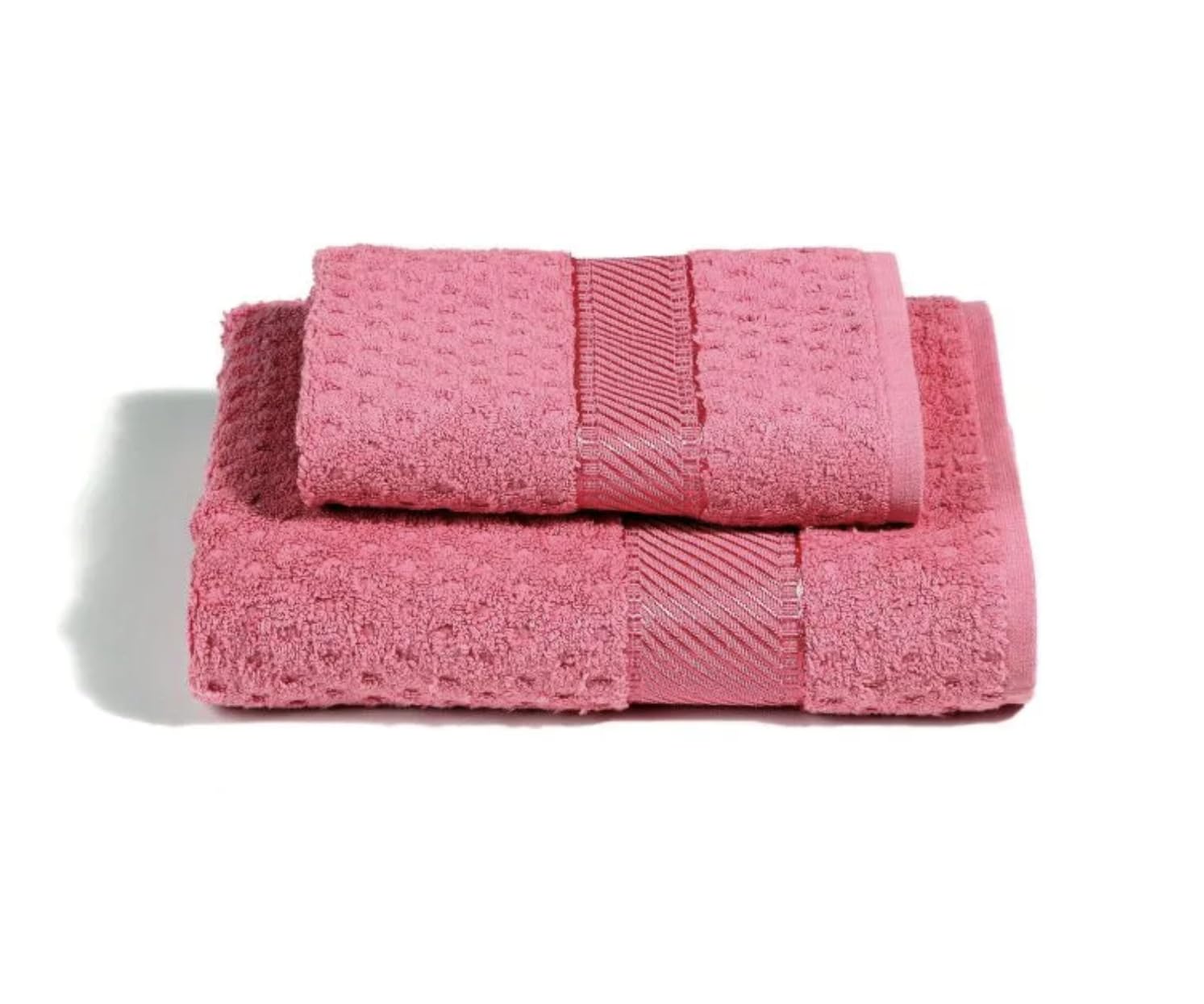 Asciugamano Ospite Caleffi Minorca In Cotone - Ciclamino, Assorbente E Morbido