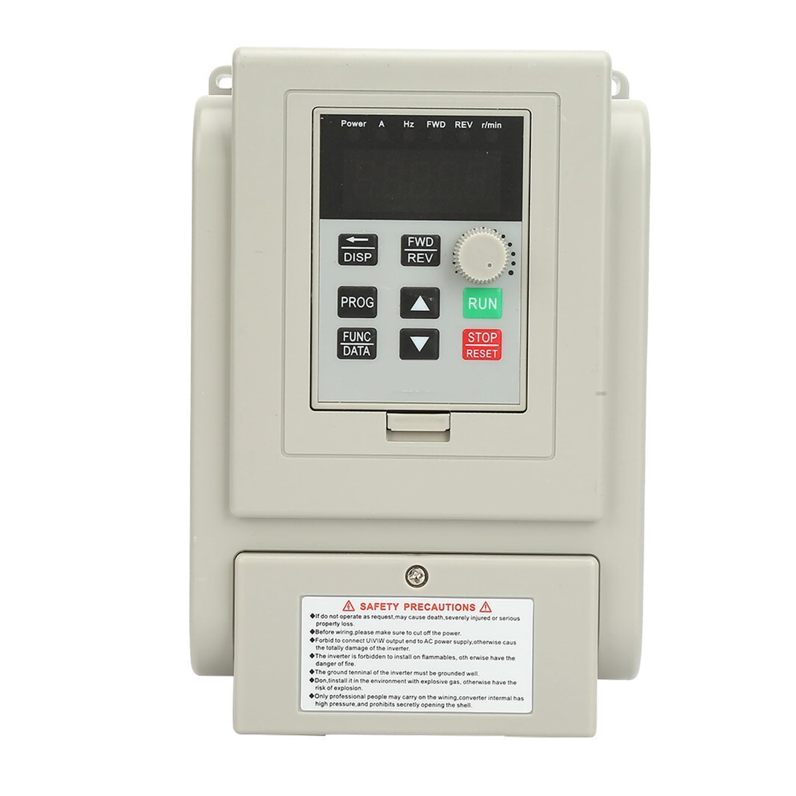 Variatore di Frequenza, AT2-0750X Controllo PWM AC 220 Regolatore di velocità VFD a frequenza variabile for Motore CA monofase da 0,75 kW Prestazioni Stabili
