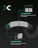 Vista 2 de SCITOO D785C D834 Pastillas de freno delanteras y traseras para Cadillac Escalade, Escalade ESV, Escalade EXT, para Chevy Avalanche 1500, Silverado