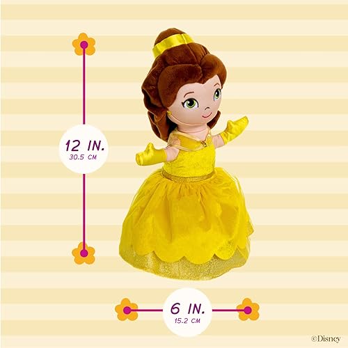 Miniatura 4 de KIDS PREFERRED Disney Dancing Belle - Peluche de peluche que baila con música, para bebés y niños pequeños, multicolor