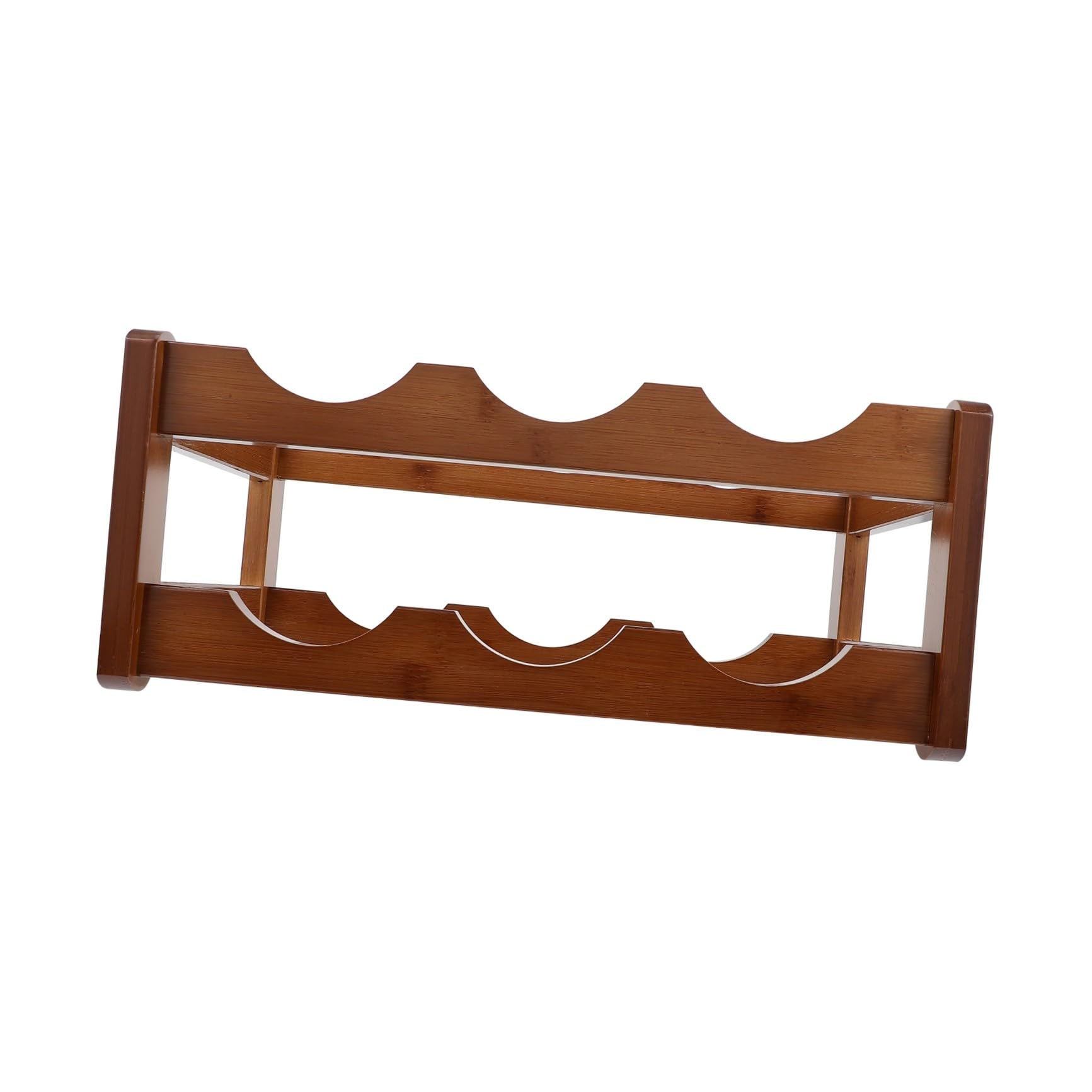 Casier à vin en bambou marron pour embellir votre cuisine