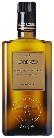 Barbera Lorenzo #3 6 pack Organic Extra Virgin DOP Olive Oil 500ml bottles from Sicily, Italy