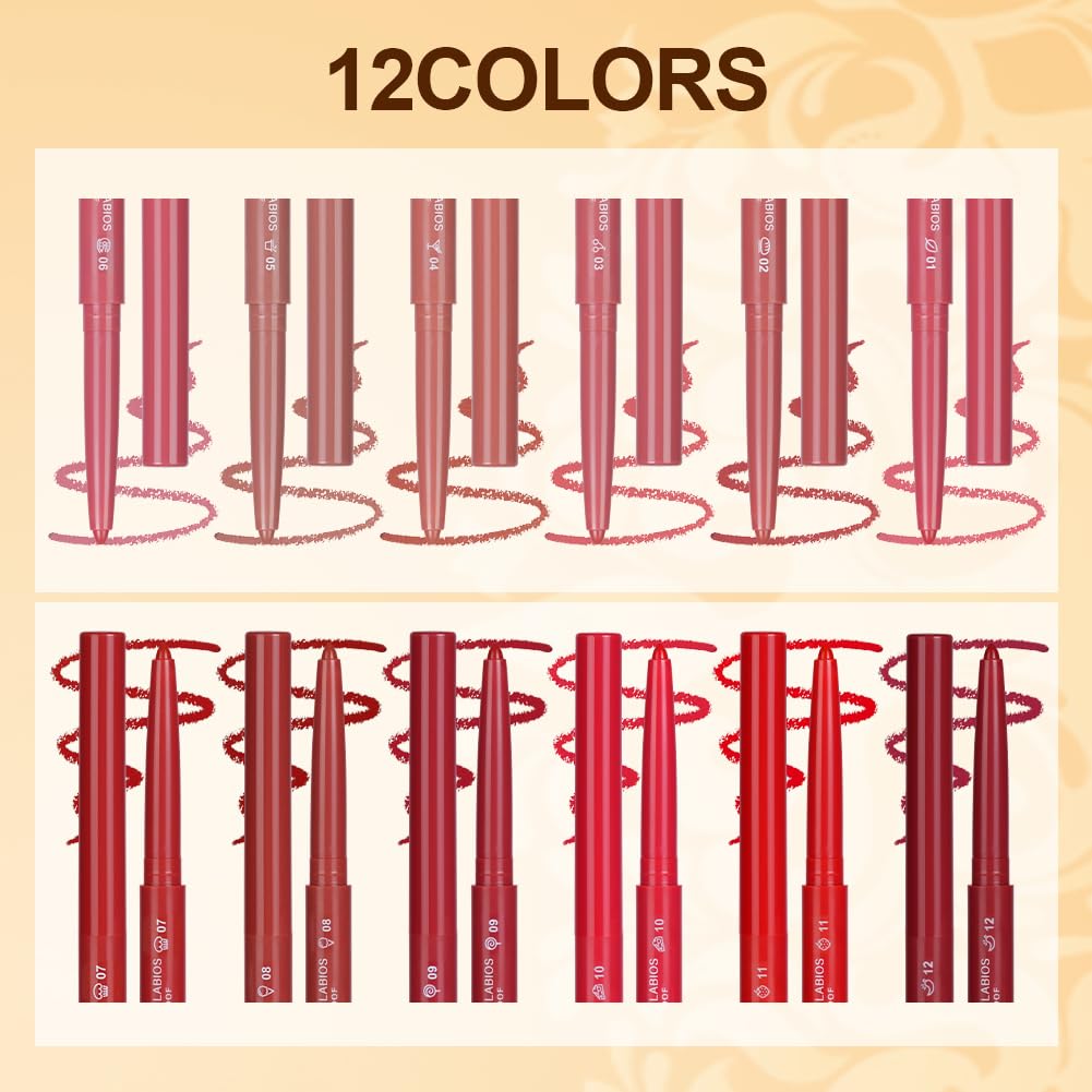 LOPHE 12 Color Matte Lip Liner - Image 2