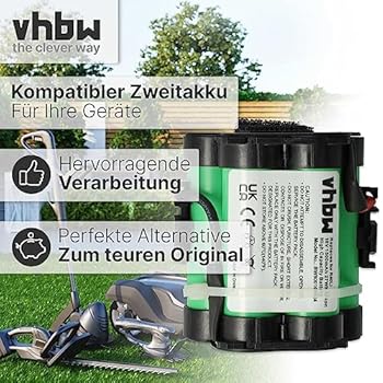 2 Baterías De Repuesto 18V 2.5Ah Para Robot Cortacésped – Compatibles Con Gardena R Series Y Husqvarna Automower