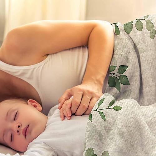 Miniatura 3 de Super Soft Flannel Fleece Blanket, Farmhouse Eucalyptus Blue Hydrangea Plants Linen Lightweight Blankets, Cozy Microfiber Plush Throw Blankets for