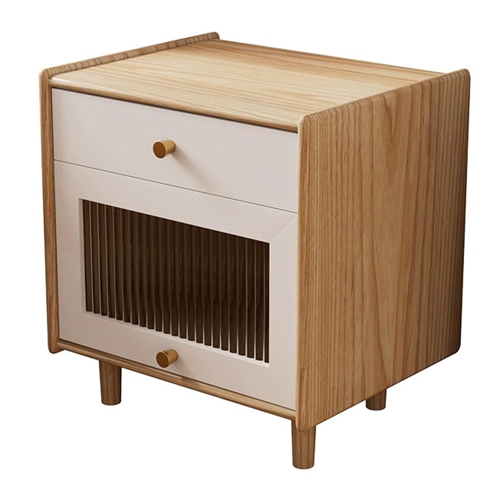 Table de chevet en bois 40x40x55 cm idéale pour ranger vos livres près du lit ou du canapé