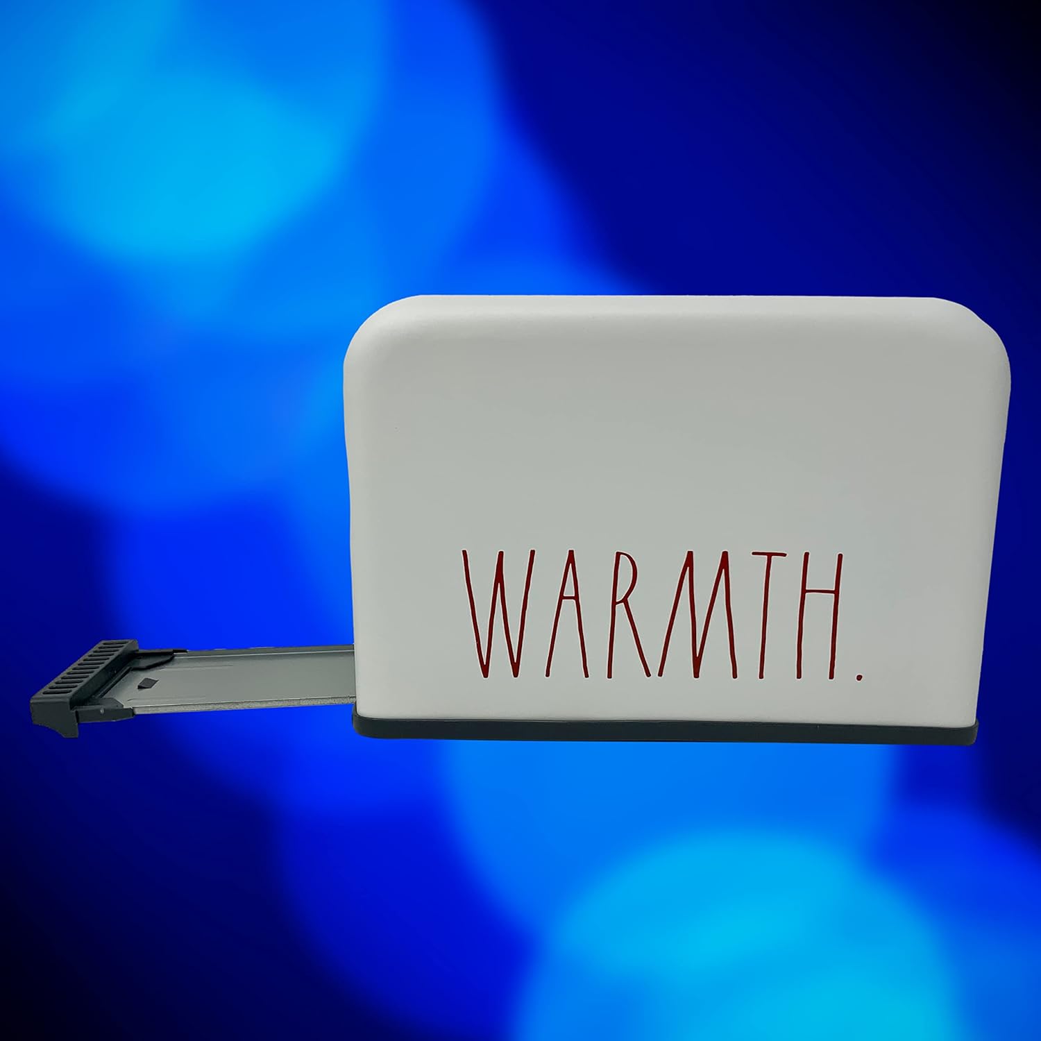 Rae Dunn Two (2) Slice Toaster - Wide Slot - Beautiful White Color Warmth Spelled in Large Red LL Font - Perfect Way Complete Your Rae Dunn Inspired kitchen (red)