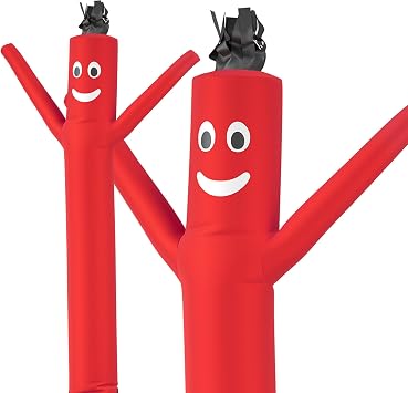 LookOurWay Air Dancers Wacky Waving Inflatable Tube Man Attachment - 7 Feet Tall Advertising Air Dancer Waving Man Inflatable Tube Guy - Blower Not Included - Red | Blower not included, advertising
