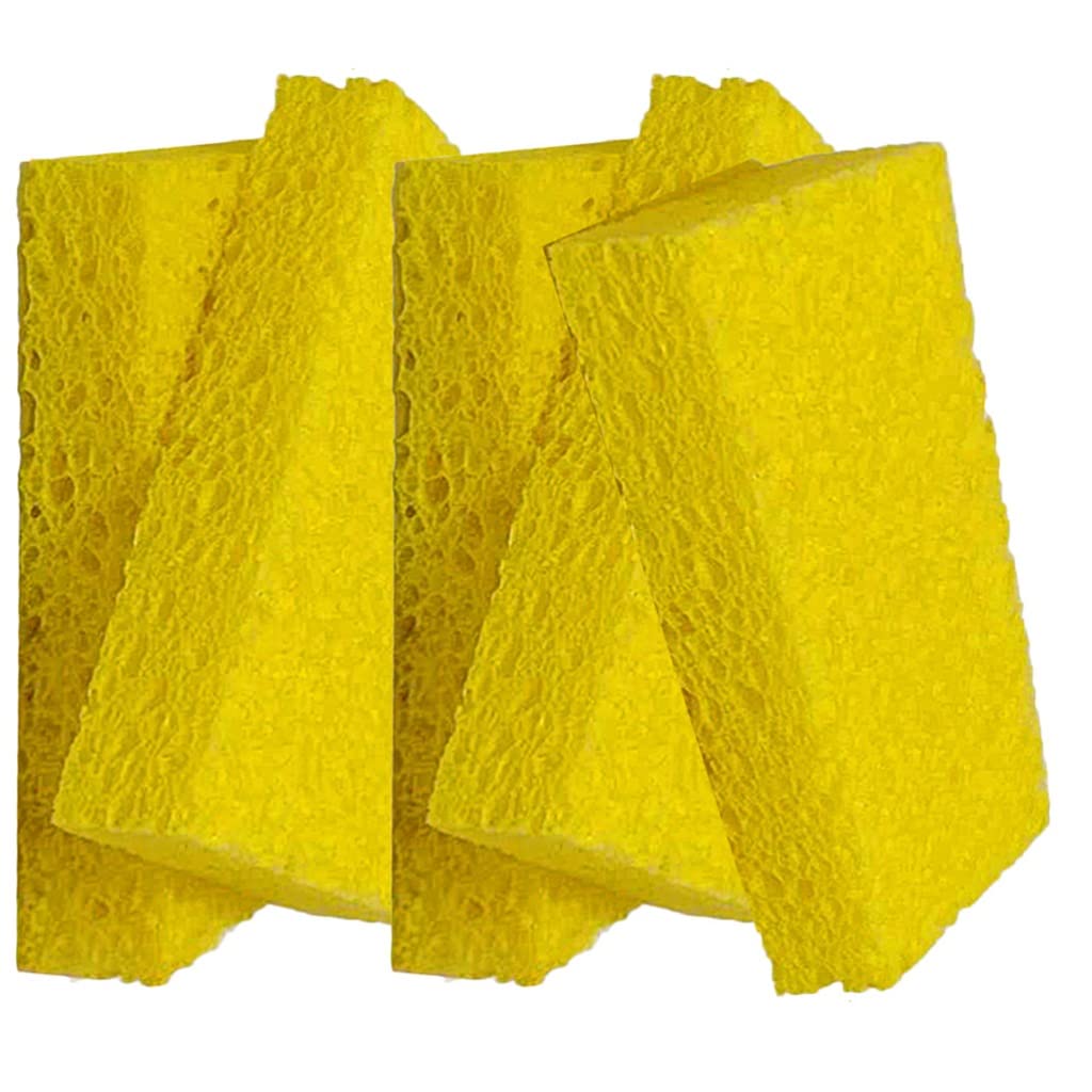 Paño de Cocina de Esponja de celulosa, paño de Limpieza sin Aceite, Suministros para el hogar para Utensilios de Cocina (D 11x7x2cm)