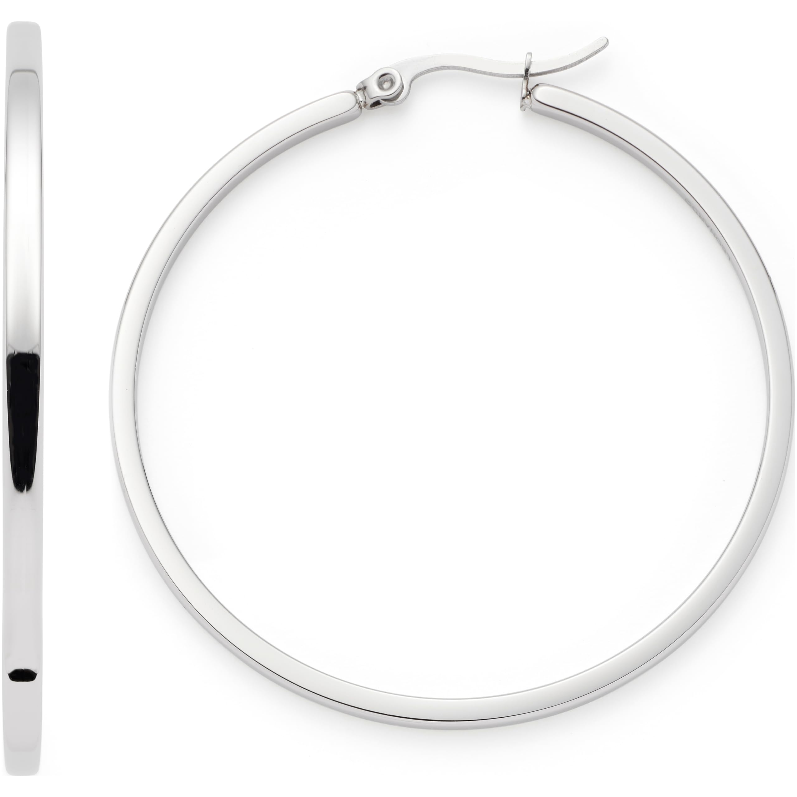 Jewels by Leonardo, orecchini Lucinda, 1 paio di orecchini a cerchio in acciaio inox dorato, perle di imitazione bianche, regalo da donna, 024332, Eine Größe, Acciaio inossidabile, Perla
