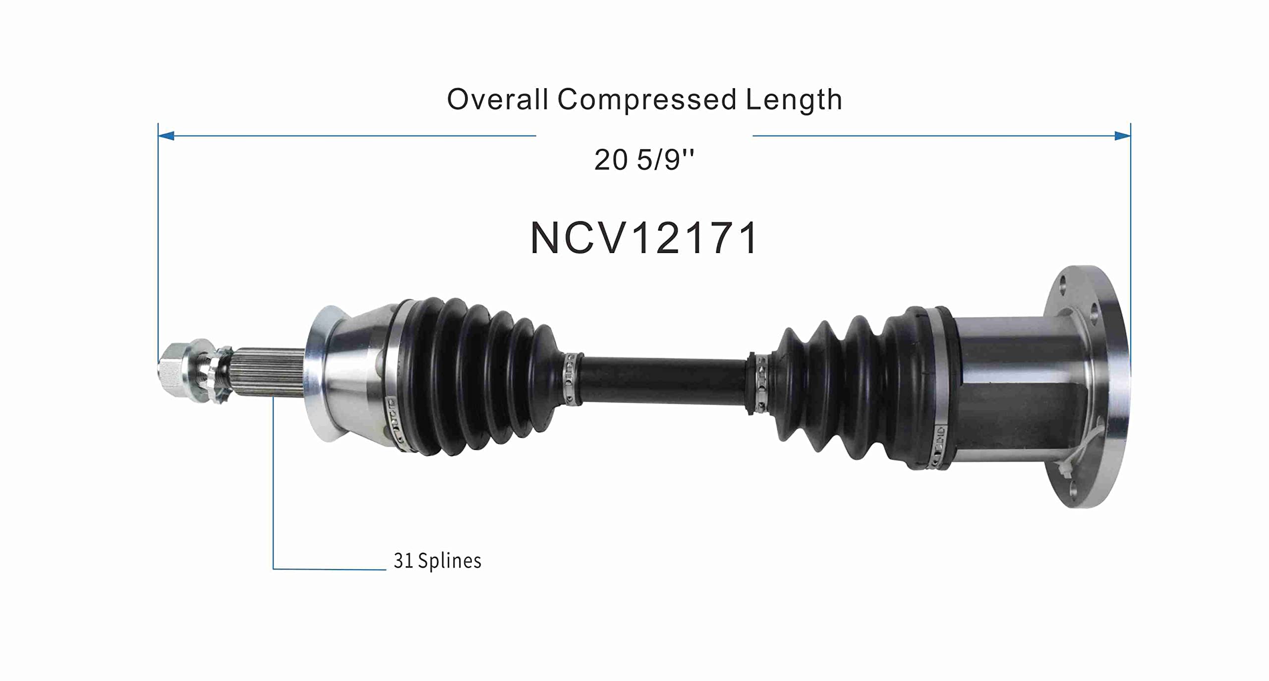 Amazon.com: GSP NCV12171 CV Axle Shaft Assembly - Left or