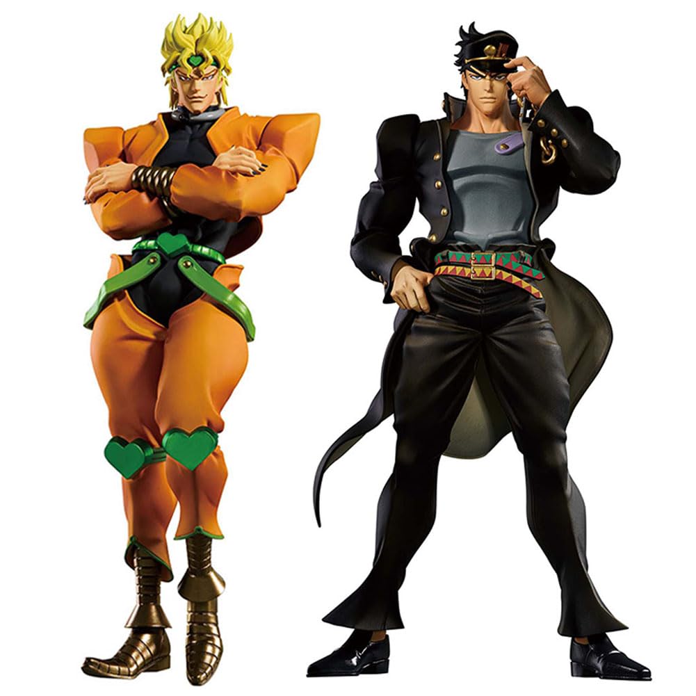 Xinchangda Jotaro/Dio Brando Figure Anime JJBA Figurine 22cm PVC Model Jotaro Action Figure Statue Desktop Decoration Manga Collectible Ornaments