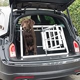 Petigi Hundetransportbox Hundebox Auto Alu Hunde Transportbox Aluminium Kofferraum Transport Box für Hund Dog Autobox 89 x 69 x 50 cm Haustier Käfig