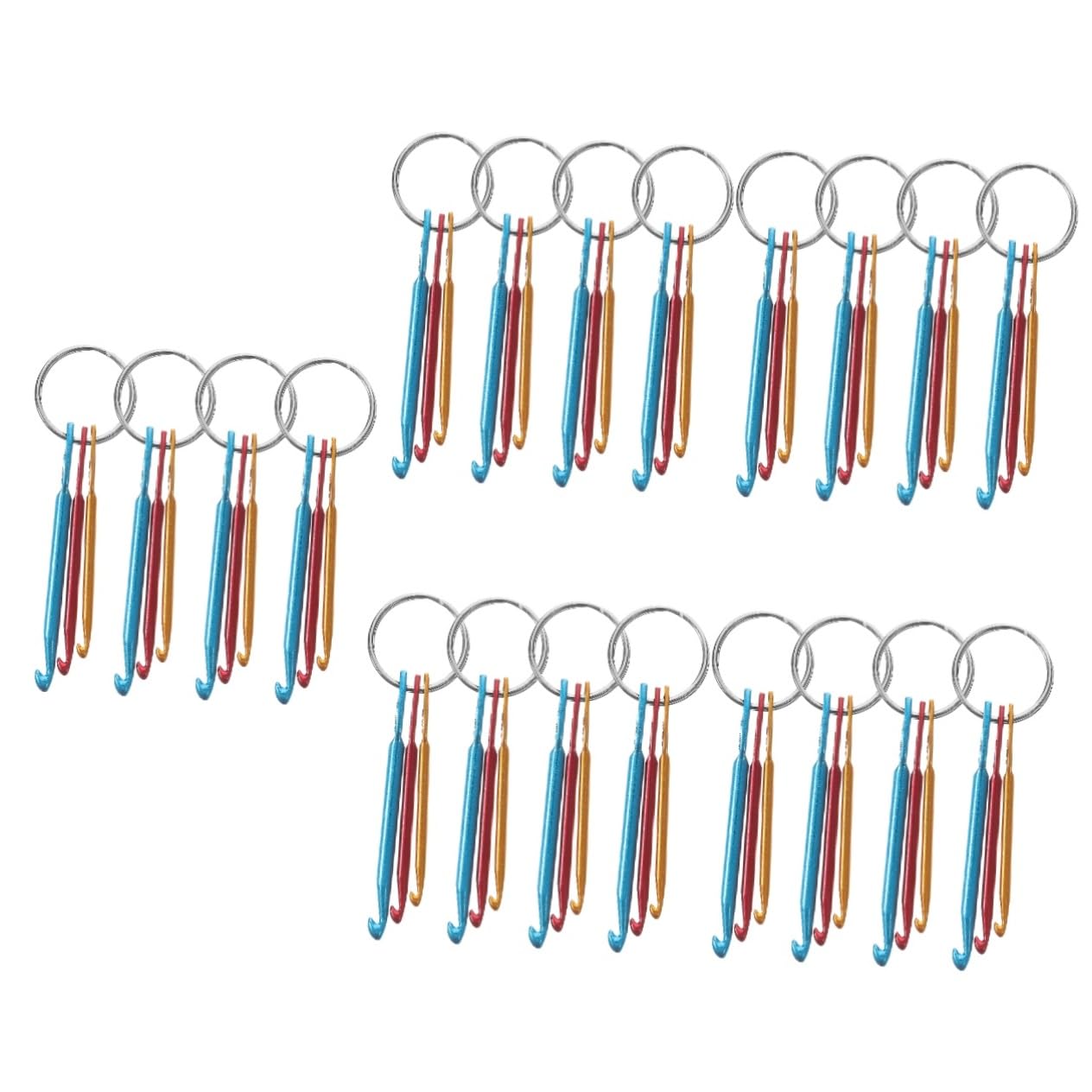 JEWEDECO 20pezzi Ganci Per Uncinetto Strumenti Ergonomici Per Lavorare Maglia Per Sciarpe Cappelli e Maglioni Fai Te