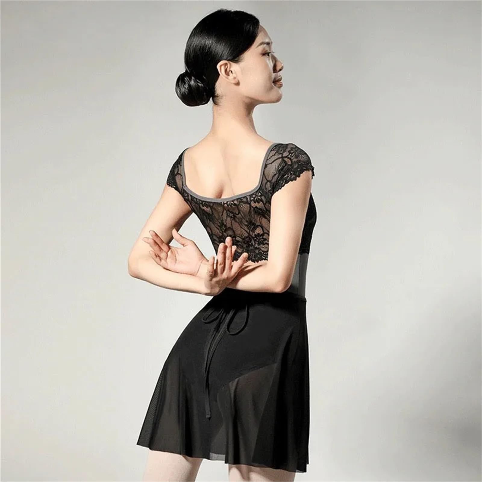 Faldas de Ballet for Mujer Vestido Envolvente una Pieza Gasa for niñas
