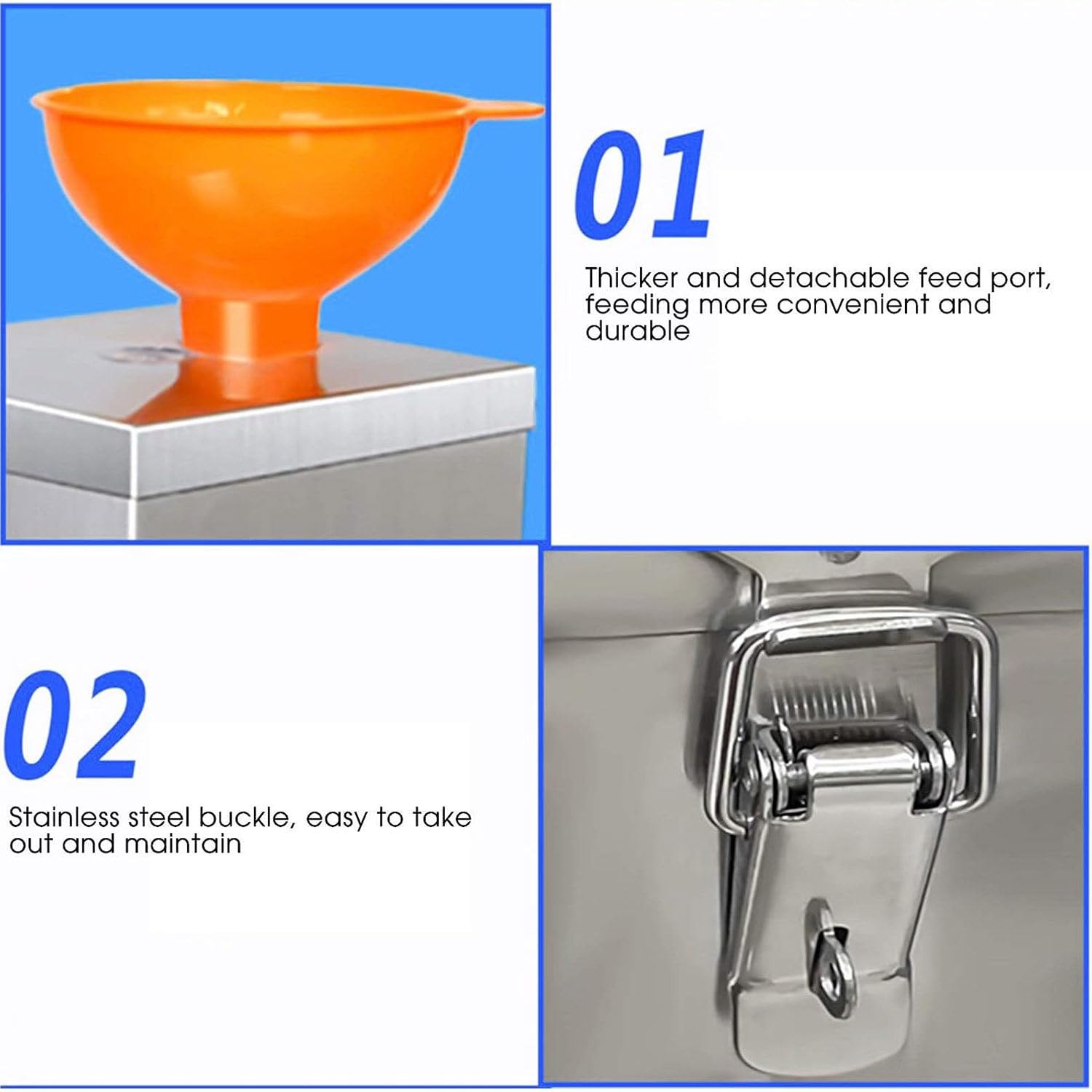 Pelador Automático de Ajos 25 kg por Hora Máquina de Pelar Ajo Comercial Pelador de Ajo Eléctrico Acero Inoxidable para Restaurante, Hotel, Cocina Cocinero