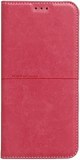 كايو جراب جلد كامل قلاب لموبايل اوبو A57 بينك، منقلب، زهري