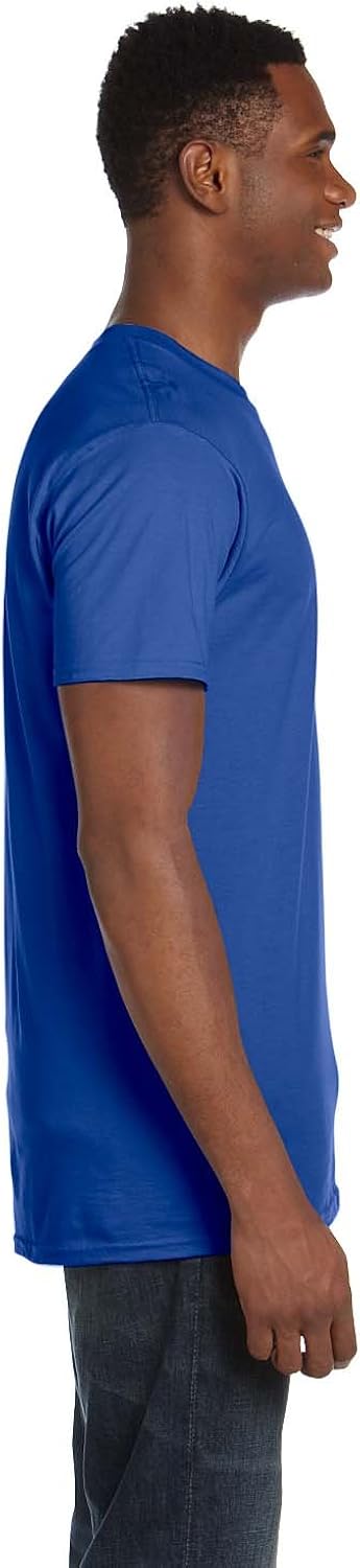Hanes Men's Big and Tall Nano Premium Cotton T-Shirt (Pack of 2), Deep Royal, 3X-Large