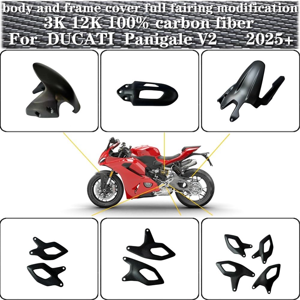 Wingletów Motocyklowych Do Ducati Streetfighter V2 Do Panigale 2025 + Aerodynamiczne Winglety Motocykla