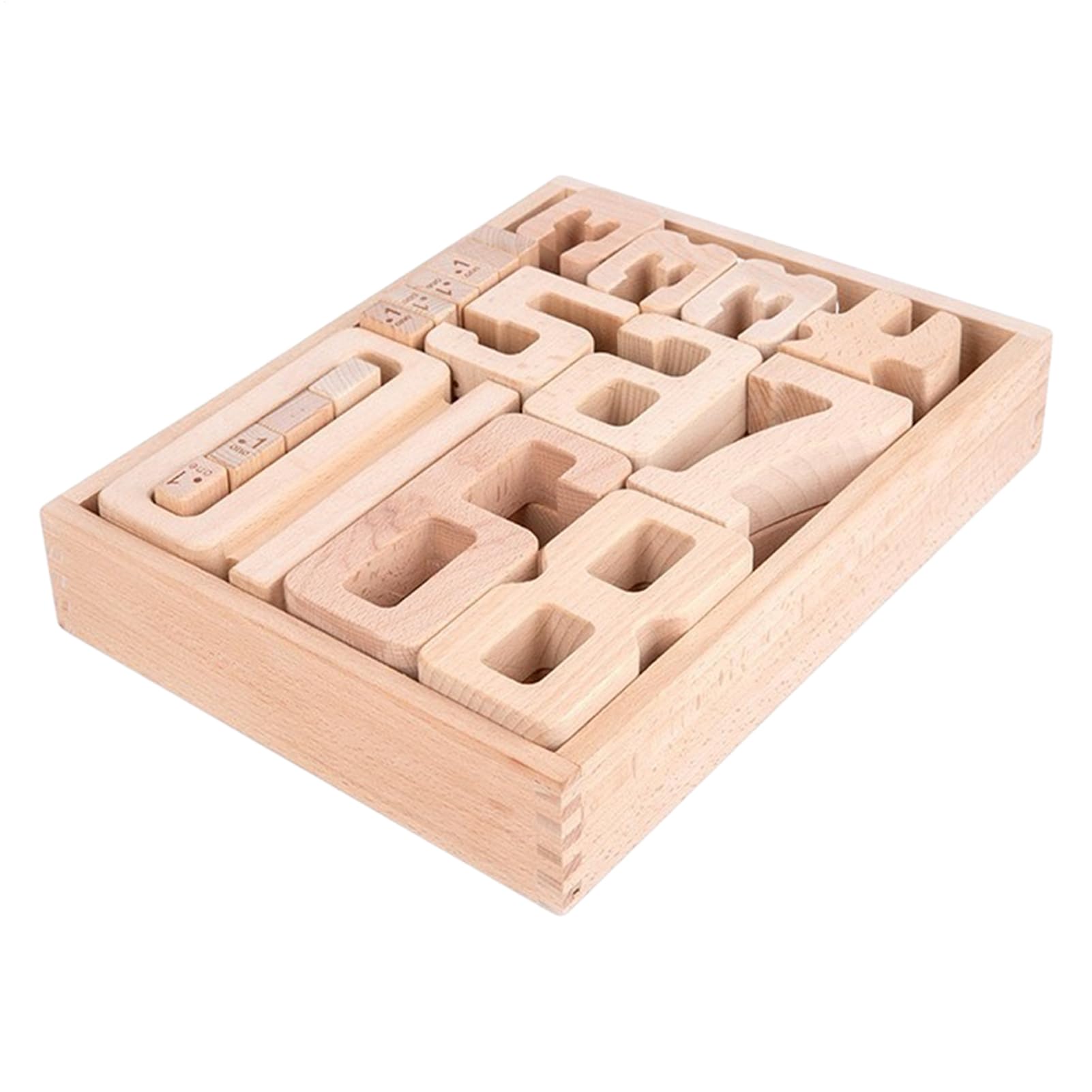 Generisch Zahlenbausteine Holz-Zahlenblöcke, Zählen, Stapeln, Mathe | Feinmotorische Entwicklung Pädagogisches Sortier- und Bauspiel für Vorschulkinder und Kleinkinder zum Frühlernen