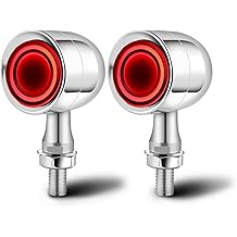 Motorcycle Led Turn Signal Lights 2pcs,Bullet Blinker Motorcycle Front Rear Brake Light Universal Compatible with Harley Honda Suzuki Triumph Yamaha Bobber Cafe Racer Chopper