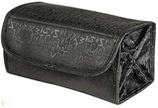 شنطة سفر متعددة الوظائف لمستحضرات التجميل والمكياج والمجوهرات وادوات الزينة للسفر لون اسود